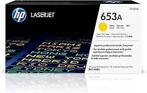 Hp 653a Yellow Toner Cartridge - Works Color Laserjet Enterprise Mfp m680 Series - cf322a