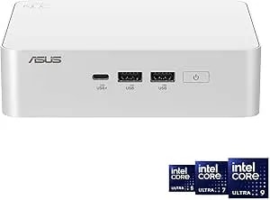 Asus Nuc 15 Pro+ Full System Mini Pc With Intel Series 2 Core Ultra 7 255h, 32gb ddr5 Ram, 1tb Ssd, Thunderbolt™ 4, Wi-Fi 7 & Bluetooth 5.4, Win 11 Home, Toolless Silver Aluminum Chassis, Vesa Mount