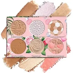 Physicians Formula All-Star Face Palette, Velvety-Smooth Buildable & Blendable Formulas,Versatile Matte And Multidimensional Shades, Cruelty-Free & Vegan - Natural