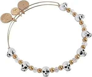 Alex And Ani Skull Beaded Bangle
