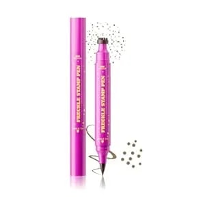 2 In 1 Freckle Stamp Pen Waterproof, 2026 New Waterproof Freckles Pen, Quick Dry Magic Fake Freckles Stain Marker Pen For Women To Create Natural Sunkissed Makeup (01 Beige Brown)