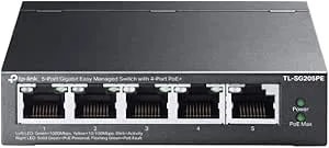 5-Port Gigabit Easy Managed Switch With 4-Port Poe+