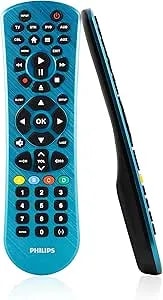 Philips Universal Remote Control, Universal Tv Remote Replacement, Samsung Tv Remote Control Universal, For Roku Remote Replacement, Vizio, Lg, Sony, Apple Tv, Smart Tvs, 6 Device, Blue, srp6249b/27