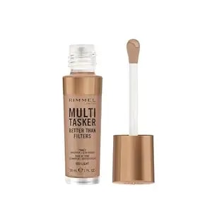 Rimmel Multi-Tasker Better Than Filters, 003 Light, Face Primer, Glow Booster And Highlighter, Vegan Formula, Anti-Ageing Benefits, Light-Reflecting Pigments, Giant Soft-Touch Wand, 1oz