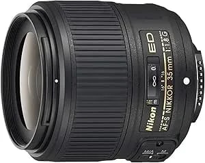 Nikon Af-S Nikkor 35mm F/1.8g Ed Fixed Zoom Lens With Auto Focus For Nikon Dslr Cameras