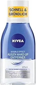 Nivea Gentle Two‑Phase Eye & Makeup Remover – Single Bottle, Bi‑Phase Formula Quickly Dissolves Stubborn & Waterproof Makeup, Ophthalmologist Tested, Safe For Sensitive Eyes, 4.23 Fl Oz