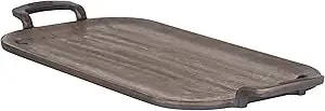 Viking Nonstick Double Burner Griddle, 24 Inch Bronze Cast Iron Grill Pan, Made Without Pfas, Induction Compatible, Oven Safe To 500f