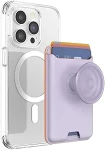 Popsockets Phone Wallet For Magsafe, Phone Card Holder With Grip, Lavender - Lavender