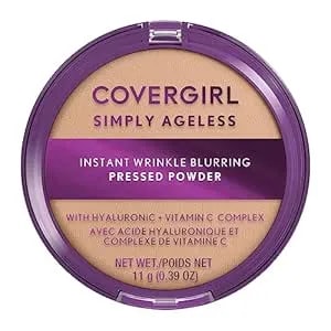 Covergirl Simply Ageless Instant Wrinkle Blurring Pressed Powder, Classic Ivory, 0.39 Oz