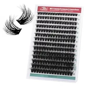 Fadvan Fluffy Thick Lash Clusters Diy Eyelash Extension 8-16mm C Curl 3d Lash Clusters 100d Wispy Individual Eyelash Extensions Clusters Lashes Diy Fluffy Lash For Beginners