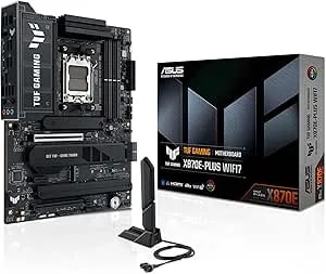 Asus Tuf Gaming x870e-Plus wifi7 Amd Motherboard, 16+2+1 Power Stages, Pcie 5.0, Four M.2 Slots