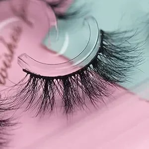 Natural Look 3d Mink False Eyelashes- Reusable Lightweight, Fluffy Wispy With Sturdy Thin Band 3d Mink Lashes