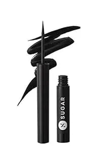 Sugar Cosmetics - Eye Warned You So! - Double Matte Eyeliner Gel - Sweat Proof, Waterproof Eye Liner With Matte Finish, Multicolor 1 Count (Pack Of 1) (01 Black Swan (Black)