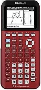 Texas Instruments Ti-84 Plus Ce Color Graphing Calculator, Radical Red