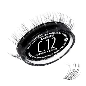 Lashify Curl 12mm Gossamer Diy Eyelash Extensions Refill, Black, Easy False Eyelashes For A Natural Look