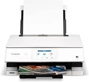 Canon Pixma TS8820 Wireless Printer, Best For Home Photo Printing, Copy And Scan, White
