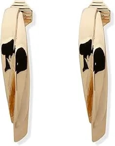 Anne Klein Imitation Pearl Orbital Pave Drop Earrings, Gold Tone