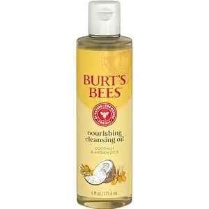 Burt'S Bees Nourishing Cleansing Oil With Coconut And Argan Oils, Cleansing Face Oil For Normal To Dry Skin, College Back To School Dorm Essentials, Natural Origin Skin Care, 6 Fl. Oz. Bottle