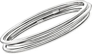 Ross-Simons Italian Sterling Silver Jewelry Set: 3 Polished Bangle Bracelets