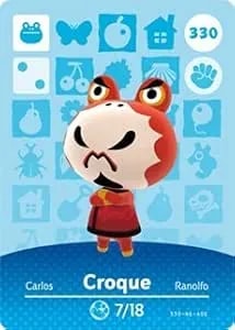 Croque - Nintendo Animal Crossing Happy Home Designer Series 4 Amiibo Card - 330