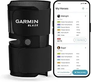 Garmin® Blaze™ Equine Wellness System, Easy-To-Use Tail Wrap And Sensor, Health & Wellness Insights