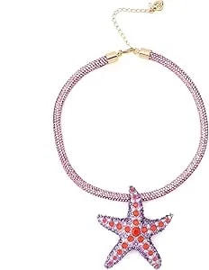 Betsey Johnson Women'S Mermaid Jewels Starfish Pendant Rope Necklace