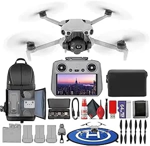 Dji Mini 5 Pro Drone rc2 Fly More Combo Plus Lightweight Camera Aerial Uav Beginner Bundle - Extended Flight Smart Tracking Portable Photography Kit With 64gb Card + Landing Pad + More