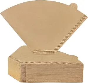 200 Count #4 Cone Coffee Filters 8-12 Cup, Unbleached Natural Coffee Paper Filters, No Blowout, Disposable Coffee Filter For Pour Over And Drip Coffee Maker
