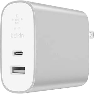 Belkin Boost Charge 27w Usb-C + 12w Usb-A Wall Charger (39w Total), Compatible With Iphone 11, 11 Pro, 11 Pro Max, Xs, Xs Max, Xr, X, 8, 8 Plus And Previous Iphone Models With Lightning Connector