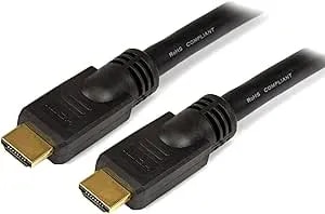 Startech.Com 50 Ft High Speed Hdmi Cable M/M - 4k @ 30hz - No Signal Booster Required - Hdmi To Hdmi - Audio/Video - Gold-Plated (hdmm50)