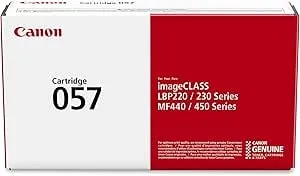 Canon 057 Genuine Black Toner Cartridge Compatible With LBP220 Series, LBP230 Series, MF440 Series, MF450 Series