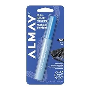 Almay Multi-Benefit Mascara, Volumizing + Lengthening, Hypoallergenic, 502 Black