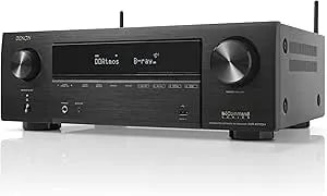 Denon Avr-x1700h 7.2 Channel Av Receiver - 80w/Channel, Advanced 8k Hdmi Video W/Earc, Dolby Atmos, Dts:X, Built-In Heos, Amazon Alexa Voice Control