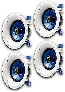 Yamaha Ns-ic600 6.5 Inch 2 Way In Ceiling Speakers - 4 Pack