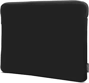 Lenovo Basic Laptop Sleeve 14 Inch Notebook/Tablet Compatible With Macbook Air/Pro Neoprene Material - Soft Fleece Lining - Zippered Top Opening - Black