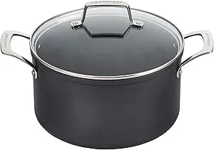 Le Creuset Essential Non-Stick Ceramic Stockpot With Glass Lid, 6.3 Qt.​