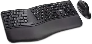 Kensington Pro Fit Ergonomic Wireless Keyboard And Mouse - Black (K75406US)