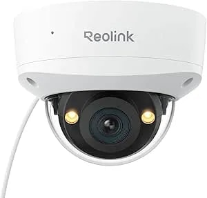 Reolink RLC-1240A First 12MP Vandalproof Poe Security Camera,145° Wide Viewing Angle, Featuring Color Night Vision, Two-Way Talk, Smart Person/Vehicle/Animal Detection, Weatherproof