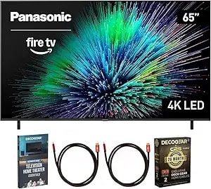 Panasonic Tv-65w70bp w70 Series 65 Inch Led 4k Ultra Hd Smart Fire Tv Bundle With 2x 6ft Universal 4k Hdmi Cable, Theater Essentials And Cps Exclusive 26 Month Protection Pack (Beach-Cps-26m1000atv)