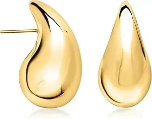 Ross-Simons 18kt Gold Over Sterling Teardrop Earrings
