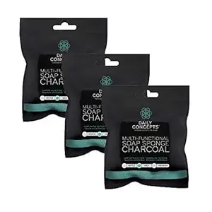 Daily Concepts Mild Texture Sponge, Charcoal