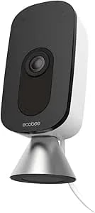 Ecobee Smartcamera – Indoor Wifi Security Camera, Smart Home Security System, 1080p HD 180 Degree FOV, Night Vision, 2-Way Audio, Works With Apple Homekit, Alexa Built In