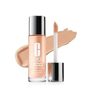 Clinique Beyond Perfecting Lightweight Liquid Foundation + Concealer For Dry Combination To Oily Skin Types - Full Coverage + Natural Matte Finish, Cream Chamois, 1 Fl Oz