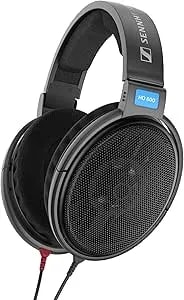 Sennheiser HD 600 - Audiophile Open-Back Dynamic Wired Headphones Over Ear With Natural Soundstage And Premium Comfort For Music Lovers, Open Metal Earpiece Covers, Black