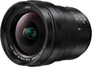 Panasonic Lumix Professional 8-18mm Camera Lens, G Leica Dg Vario-Elmarit, f2.8-4.0 Asph, Mirrorless Micro Four Thirds, H-e08018 (Black)