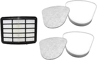 Anewise Filter Replacement For Shark Navigator Lift Away Deluxe Professional Vacuum zu503amz nv350 nv351 nv352 nv355 nv357 nv360 nv370 uv440 uv540, Parts xff350 & xhf350, 1 Hepa + 2 Pre-Felt Filters