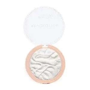 Revolution Reloaded Pressed Powder Highlighter, Set The Tone - Intensely Pigmented For A High-Impact Glowy Finish, Vegan & Cruelty-Free, 0.22 Oz