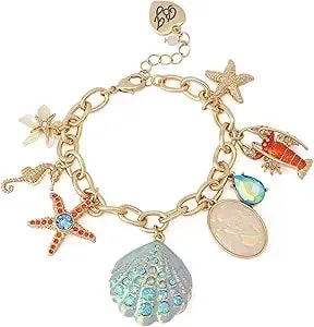 Betsey Johnson Jewelry Women'S Sealife Charm Bracelet