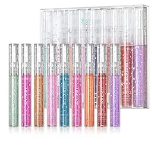 Girls Lip Gloss, Shimmery Lip Glosses For Girls Teens & Women, - Syrupy Gloss - Glossy Finish - Long-Lasting - Moisturizing - Highlighting - Natural-Beauty - Lip Glow Set