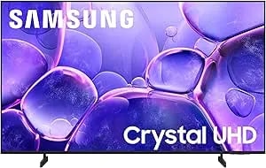 Samsung 43-Inch Class Crystal UHD U8000F 4K Smart TV (2025 Model) Endless Free Content, Crystal Processor 4K, Metalstream Design, Knox Security, Alexa Built-In